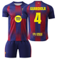 Футбольная форма детская Guardiola (Гвардиола) 4 Barcelona (Барселона) сезон 24/25 24 размер рост 135-140 см Красно-синий - изображение 1