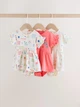 Боді-сукня дитяча Next Baby H78701/2 для дівчинки короткий рукав 62-68 см рожеве - зображення 2
