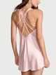 Атласный пеньюар Victoria's Secret Scattered Shine Strap Satin Strappy-Back - S - Розовый - изображение 2