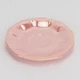 Чашка с блюдцем для кофе и чая розовая "Pearl", 240 мл, фарфор - изображение 3