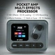 Гитарный процессор эффектов M-VAVE Pocket AMP, портативный с аккумулятором Серый - изображение 8