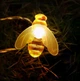 Уличная гирлянда Пчелы на солнечной батарее 5 м, 20 LED, теплый белый свет, декоративная садовая LED-гирлянда - изображение 5