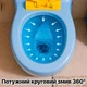 Комплект детский унитаз и умывальник набор керамический умывальник детский и унитаз напольный Asans Blue - изображение 4