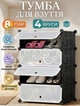 Тумба органайзер для обуви Shoe Rack SR30009 75х37х49 см 4 ярусная обувная стойка - изображение 1