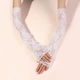 Мереживні довгі мітенки нарукавники honey fashion accessories s/m/l білий (30к063) - зображення 1