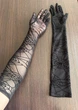 Довгі рукавички з павутинкою honey fashion accessories s/m/l чорні (30к068) - изображение 4