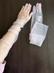 Фатинові довгі рукавички honey fashion accessories s/m/l рожевий (30к001) - зображення 5