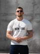 Мужская футболка повседневная из хлопка Teamv New York Белая 4XL - изображение 3