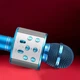 Микрофон караоке Wester WS-858 Bluetooth Голубой | Беспроводной караоке микрофон с динамиком BEST - изображение 6