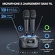 Беспроводной микрофон TONOR TW790 (2 шт) UHF + Bluetooth | 100 каналов| до 80 м | Профессиональная караоке система - изображение 3