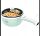 Vocha мини электрическая кастрюля Hot Pot 1,5 л, зеленая, многофункциональная, портативная, для супа, пасты, яиц - изображение 6