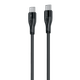 Кабель Proove Soft Silicone Type-C to Type-C 60W (1m) чорний - зображення 4