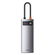 USB-хаб Baseus Metal Gleam Multifunctional 6-in-1 (CAHUB-CW0G) - изображение 8