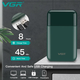 Електробритва VGR V 390 з триммером для сухого та вологого бритья, зелена - зображення 5