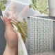 Тюль VR-Textil 1810т Шифон с принтом Белый с салатовый 400х270 см (42-1246) - изображение 1