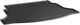 Коврик в багажник (резиновый) Gledring для Honda Civic 2015-2021 (хетчбэк) (нижний) (с запаской), (GR 1856) - изображение 2