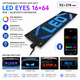 Світлодіодна стрічка для авто LED EYES 16×64 RGB 92×374 мм з Bluetooth керуванням - зображення 1