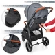 Прогулочная коляска EL Camino X4 Stone Grey (ME 1024L) - изображение 7