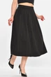 Юбка женская однотонная кашемировая черного цвета Fashion размер 44-46 (213810) - изображение 1