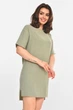 Платье женское однотонное оливкового цвета Fashion размер 44-46 (214247) - изображение 2