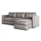 Мягкий угловой диван раскладной со спальным местом MeBelle VINCE-CORNER 260x150 в гостиную, бежевый велюр - изображение 3