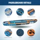 Надувная SUP доска для плавания DBSEA 335 см Синяя (SUP5021751) - изображение 2