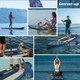 Надувная SUP доска для плавания GENREEN 335 см Синяя (SUP5021911) - изображение 4