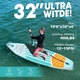 Надувная SUP доска для плавания EGGORY 335 см Синяя (SUP5021765) - изображение 4