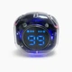 Навушники бездротові TWS Ultrapods Pro ENC мікрофон LED-дисплей RGB підсвітка прозорий кейс Type-C чорні - зображення 2