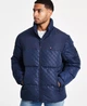 Мужская стеганая куртка Tommy Hilfiger Premium Class с фирменным принтом M синяя - изображение 1