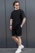 Чоловічі Легкі Трикотажні Шорти Without Coolmax OneStripe M Black - изображение 2