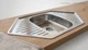 Кухонне миття Platinum 95/50В Decor Урізна, Асиметрична 0,8мм - зображення 1