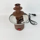 Шоколадный фонтан электрический Mini Chocolate Fondue Fountain 35W для дома и праздников, настольная фондюшница 3-ярусная для шоколада, фруктов и маршмеллоу, аппарат для шоколадного фондю и десертов с подогревом Коричневый, FT-10 - изображение 5