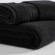 Calvin Klein махровые полотенца из плотного однотонного 100% хлопка с брендированным кантом (3 штуки – комплект для одного) – черный - изображение 3
