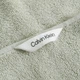 Calvin Klein махровые полотенца из плотного однотонного 100% хлопка с брендированым кантом (3 штуки – комплект для одного) – оливковый, зеленый - изображение 6