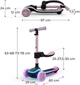 Самокат 2-в-1 Kinderkraft Raket Up Pink (KRRAUP00PNK0000) - изображение 11