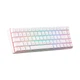 Клавіатура XTRIKE ME GK-995W WH, Tri-mode mechanical wireless keyboard, 68 Keys, BT/2.4G/Type-C, RGB, EN Layout, 2000mAh, white - зображення 5