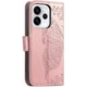 Чохол-книжка з малюнком UniCase Butterfly Pattern для OPPO Reno 15 F/FS - Rose Gold - зображення 7
