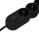 Подовжувач мережі 3 розетки 3 метри 2E Plus Power Extension 3 Type F 3m 10A Black - зображення 5