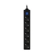 Подовжувач мережевий 6 розеток 3 метри 2E Power Extension 6 Type F 3m 16A Black - зображення 2