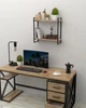 Настенная полка в стиле лофт EcoLoft Міртен DSP-1464-6 Дуб Сонома - изображение 2