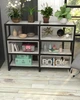 Двосторонній стелаж в стилі лофт EcoLoft Меран DSP-1460-2 Дуб Кортона - зображення 4