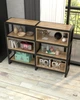 Двосторонній стелаж в стилі лофт EcoLoft Меран DSP-1460-1 Дуб Аппалачі - зображення 3