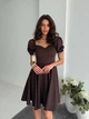 Жіноча міні сукня з коротким рукавом Uaclothes 42 Коричневий (like38113-185451349) - изображение 2