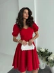 Жіноча міні сукня з коротким рукавом Uaclothes 46 Червоний (like38110-185421350) - изображение 3