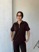 Жіночий прогулянковий костюм (футболка+штани) Uaclothes 42 Коричневий (like38123-185551360) - изображение 2