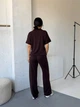 Жіночий прогулянковий костюм (футболка+штани) Uaclothes 42 Коричневий (like38123-185551360) - изображение 7