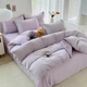 Постільна білизна Євро Colorful Home Лавандовий комплект у клітинку з сердечками 200x230 см - зображення 12