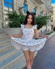 Комбинезон-платье с двойной юбкой белый 42-44 (с239- 633) - изображение 1
