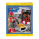 Конструктор Lego Фигурка Builder with Plate Compactor and Flashing Arrow Sign Paper Bag City 952510 cty1936 - изображение 1